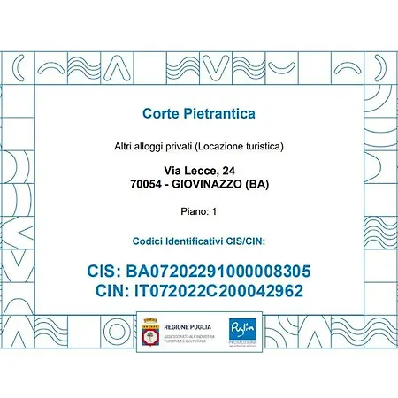 Corte Pietrantica - Charming & Guest house Giovinazzo